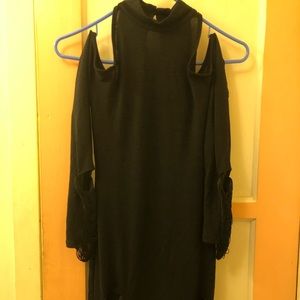 Punk cold-shoulder dress